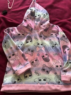 Kids Rainbow LOL  Pastel Hoodie Sweatshirt w
